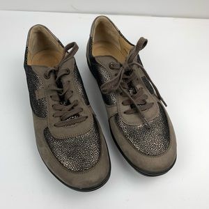 Hartjes XS Sneakers Copper Brown Suede Sneaker 8.5